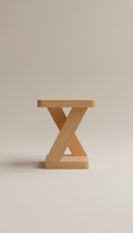 Contemporary Wooden Side Table Oak Veneer