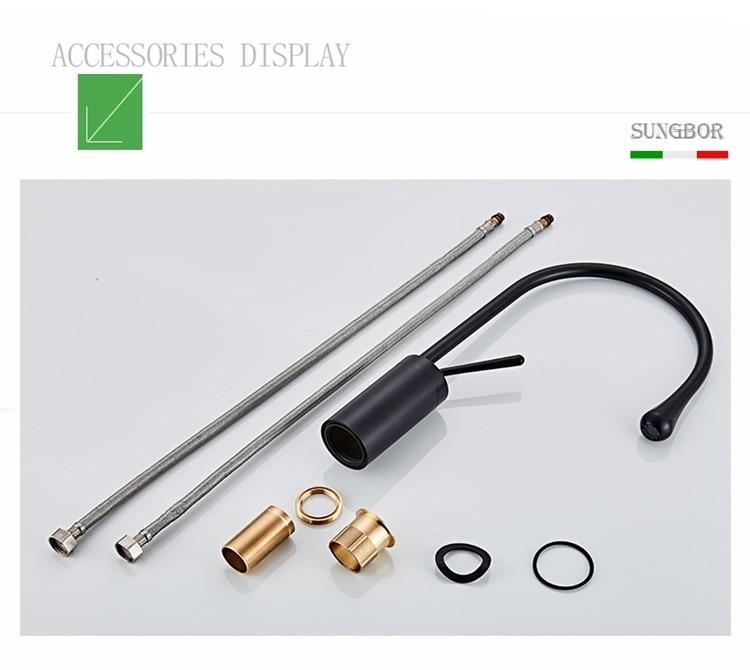 Raffeto - Brass Crane Bathroom Faucet